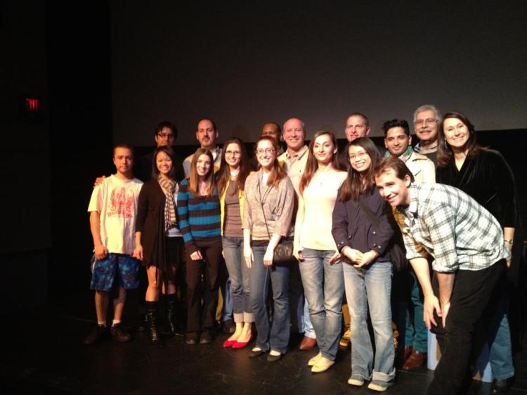 The class where members of the company first met.