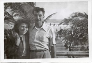 My mother and father on their honeymoon in Atlantic City, 1949.