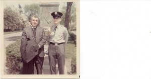 My father and I, May 1969