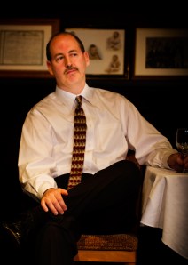 Loren Seidner portrays Dad in "Talking with my Dad." Here is in in "New Year's Eve at Grandma's House."