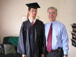 My son Matt and I at his college graduation.