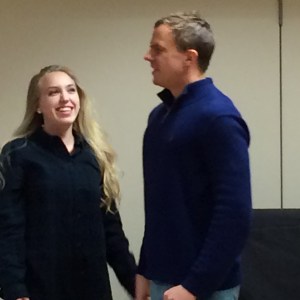 Bailey Lawrence and Brendan Butkus at a recent rehearsal