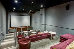 A private theater space residents can use.